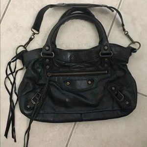 Authentic balenciaga moto bag black